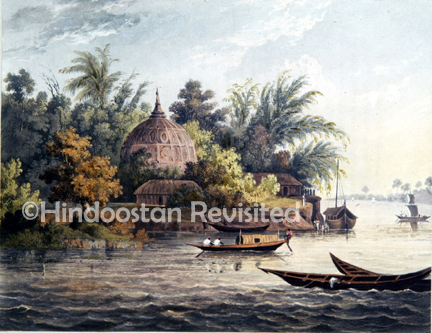 /data/Original Prints/Noteable Artists and Works/HINDOO VILLAGE ON THE GANGES NEAR AMBOOAH.jpg